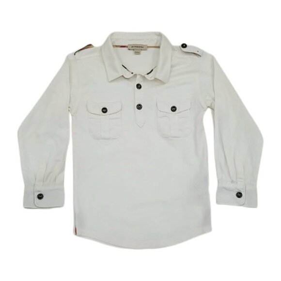 Burberry Kids Long Sleeve Pocket Cotton Shirt size 4T - Picture 1 of 1